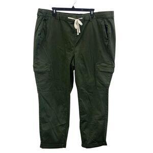 Torrid army green cargo Gorpcore Streetwear pants 4X tall 48” waist #722